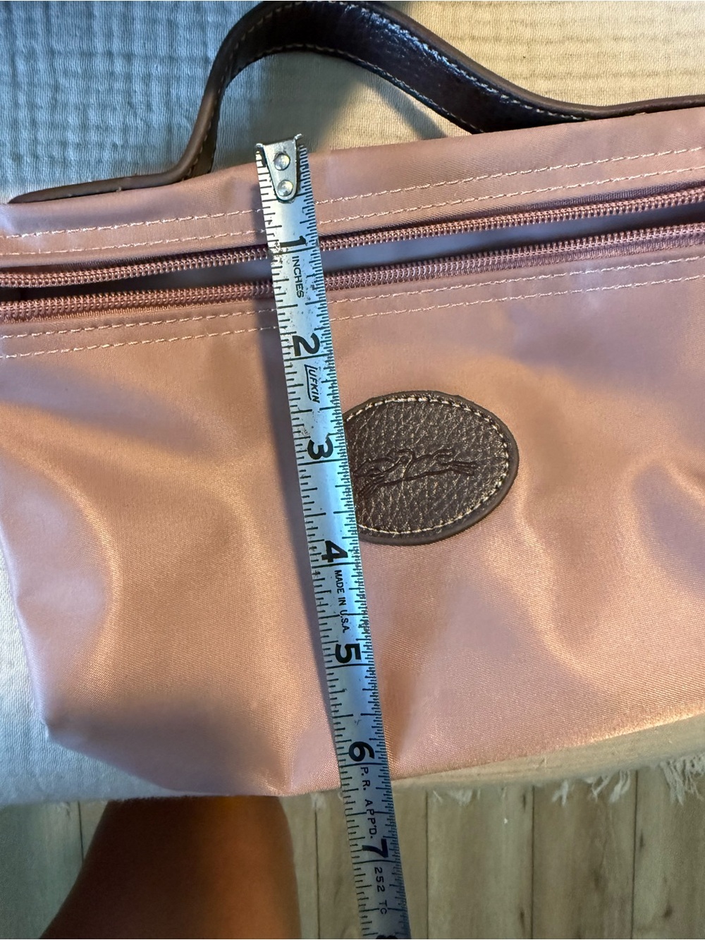 Longchamp blush pink Le Pliage Crossbody with pouch - Picture 12 of 12